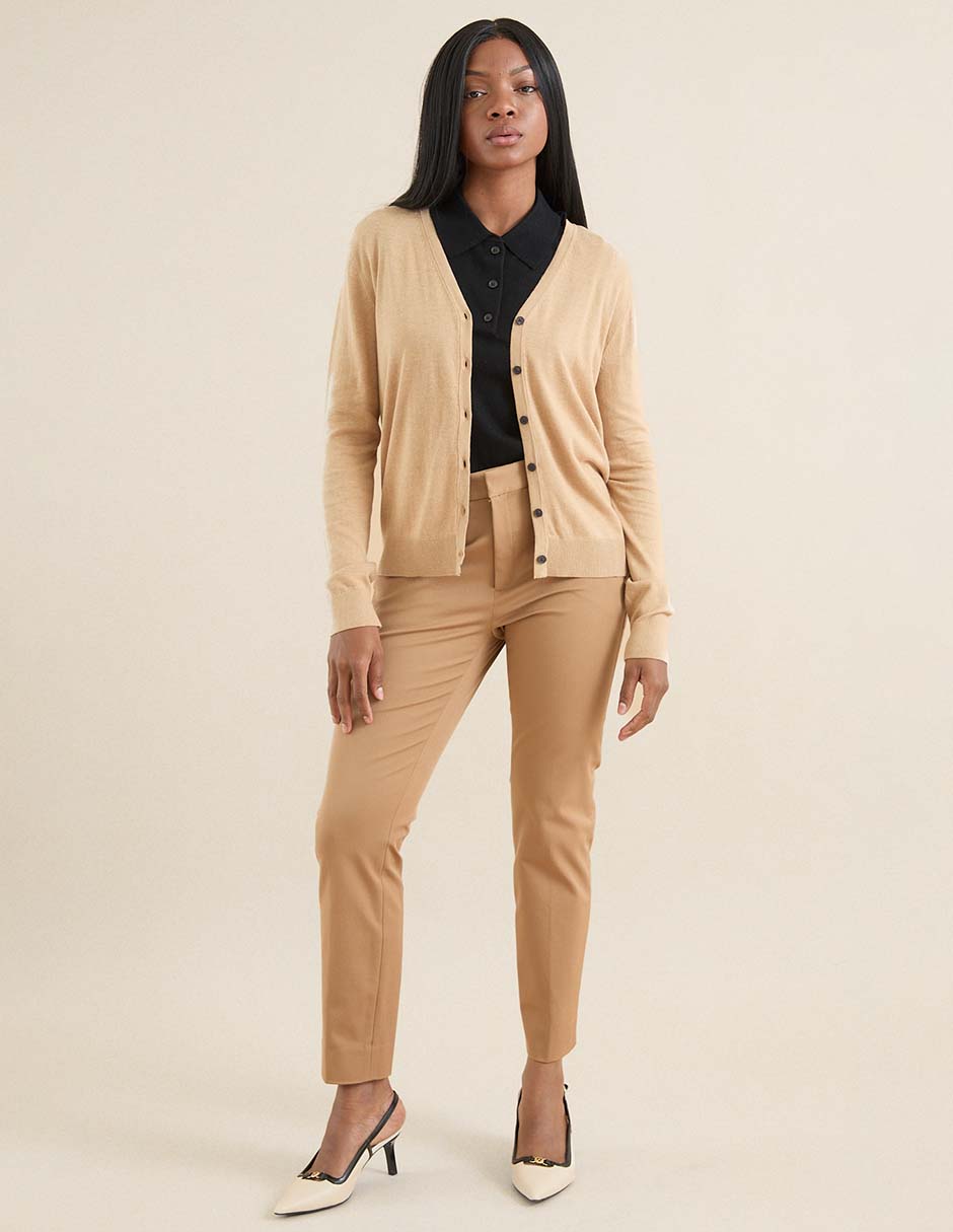 Suéter cuello v para mujer
