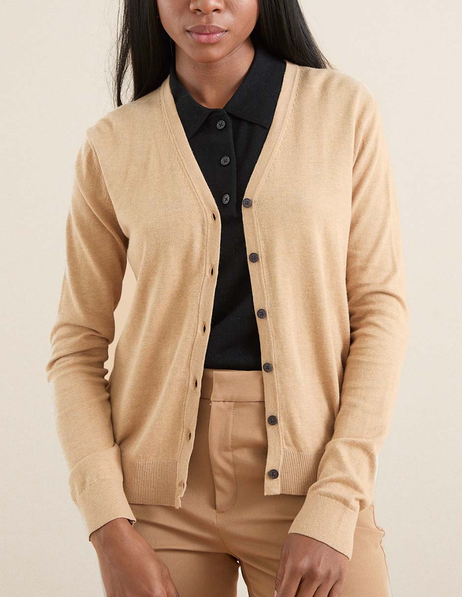Suéter cuello v para mujer