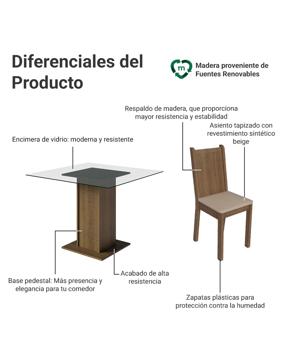 Comedor Magda para 4 personas 15