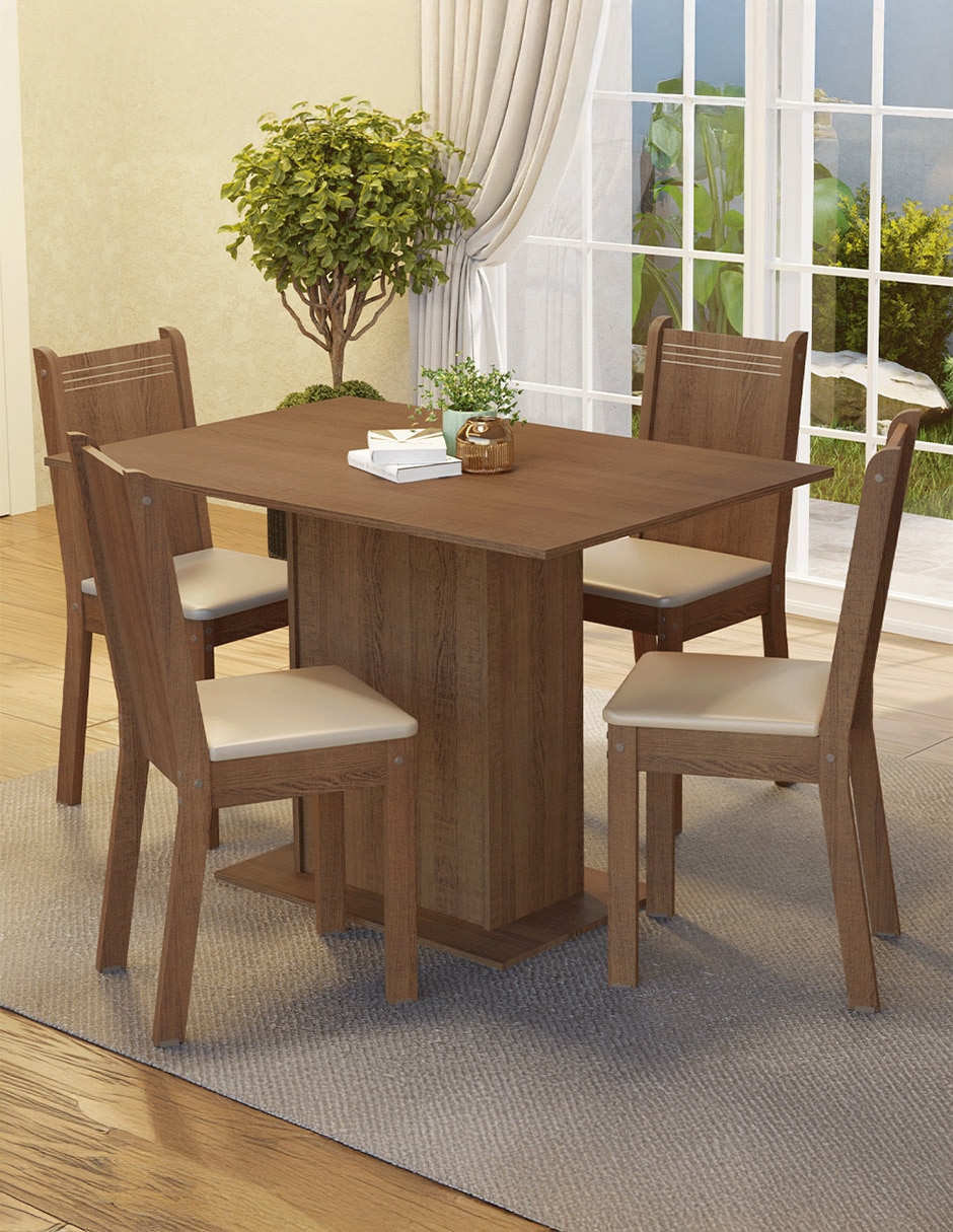 Comedor Luana Madesa para 4 personas