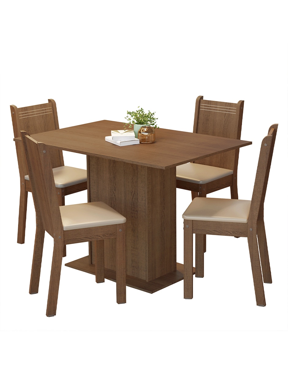 Comedor Luana Madesa para 4 personas