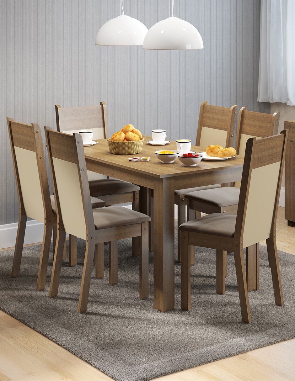 Comedor Honduras Madesa para 6 personas