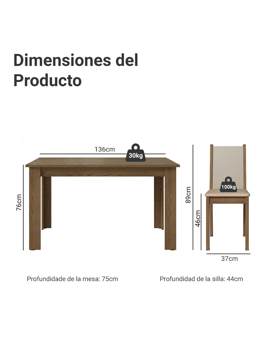 Comedor Bea para 4 personas 8