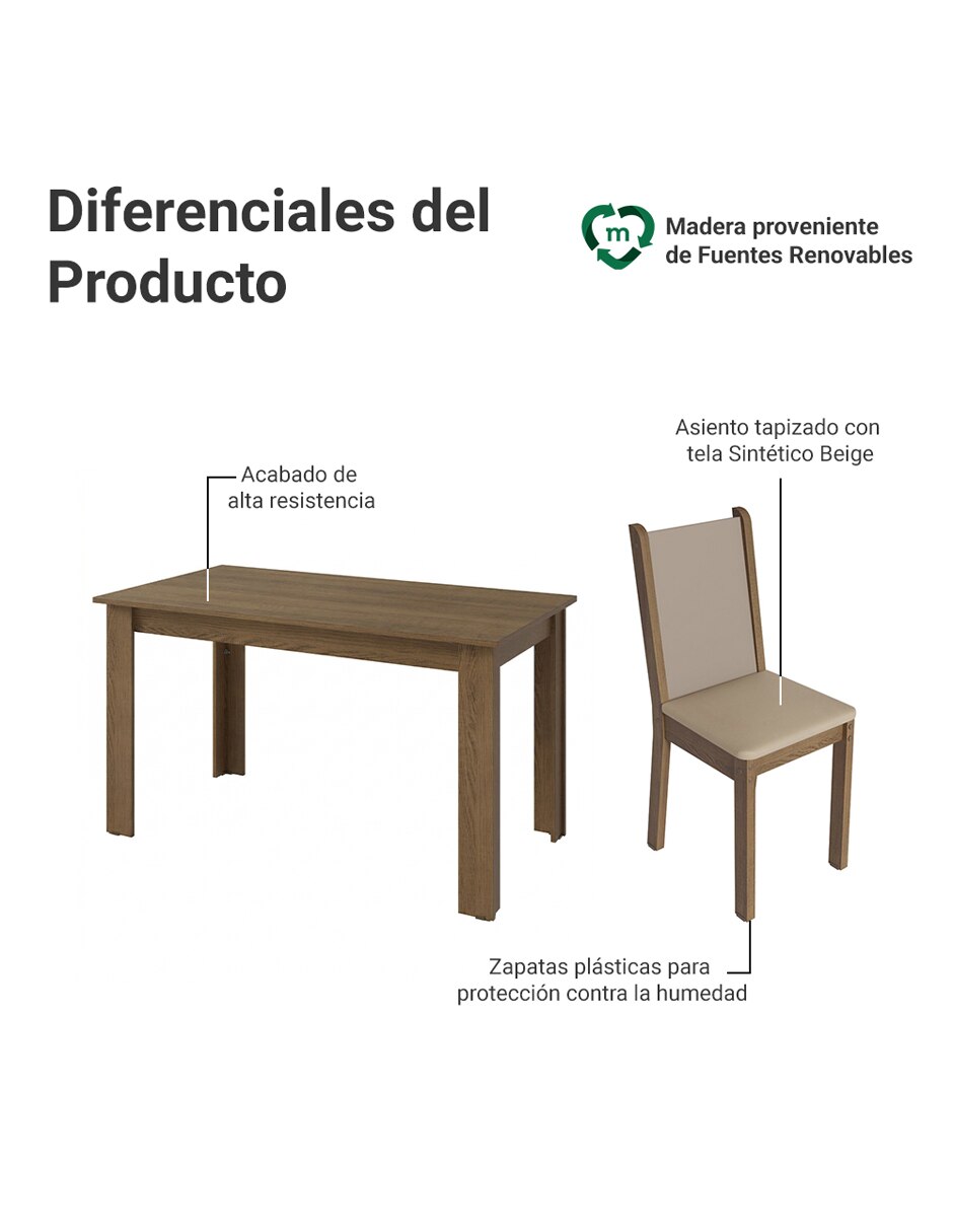 Comedor Bea para 4 personas 4