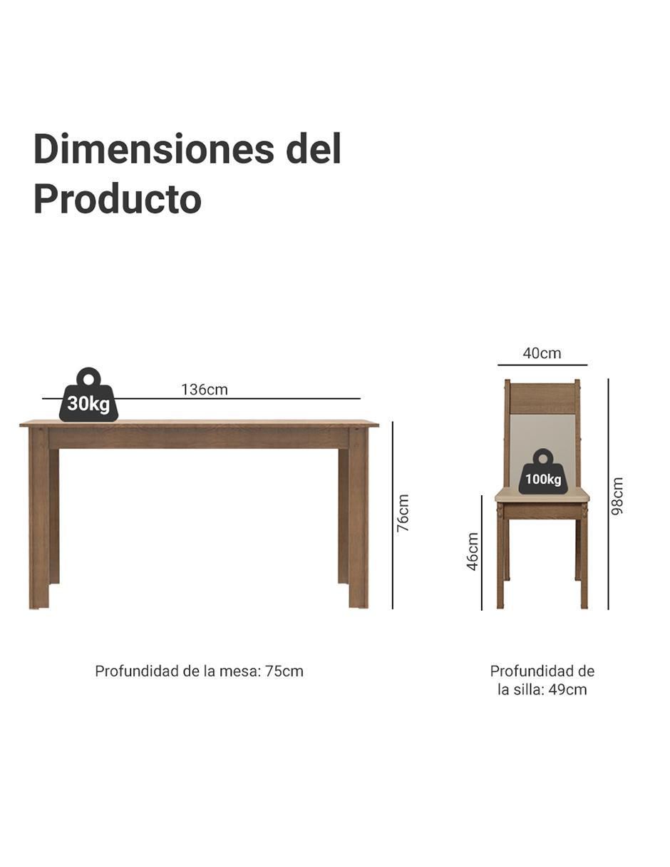 Comedor jaíne para 6 personas