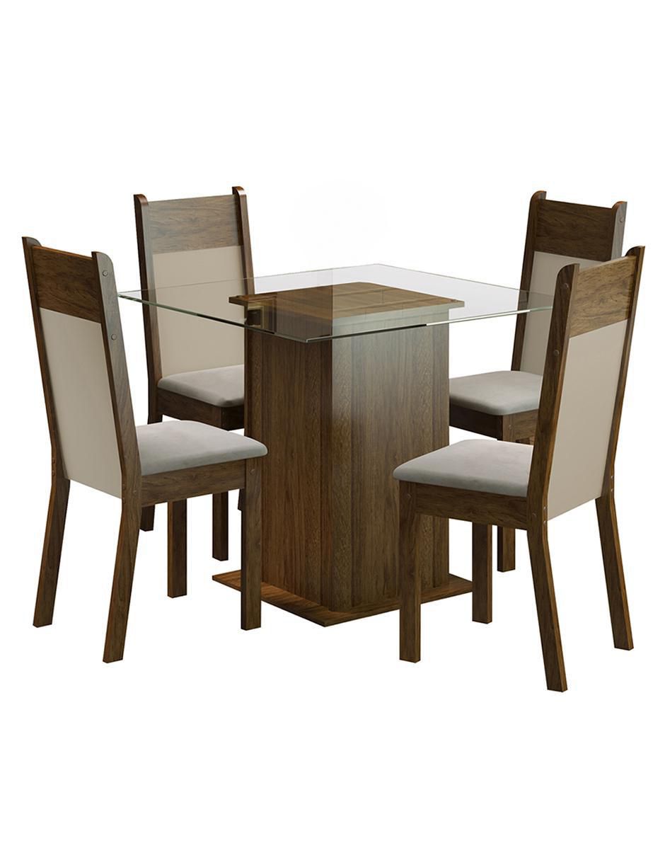 Comedor Dallas Madesa para 4 personas