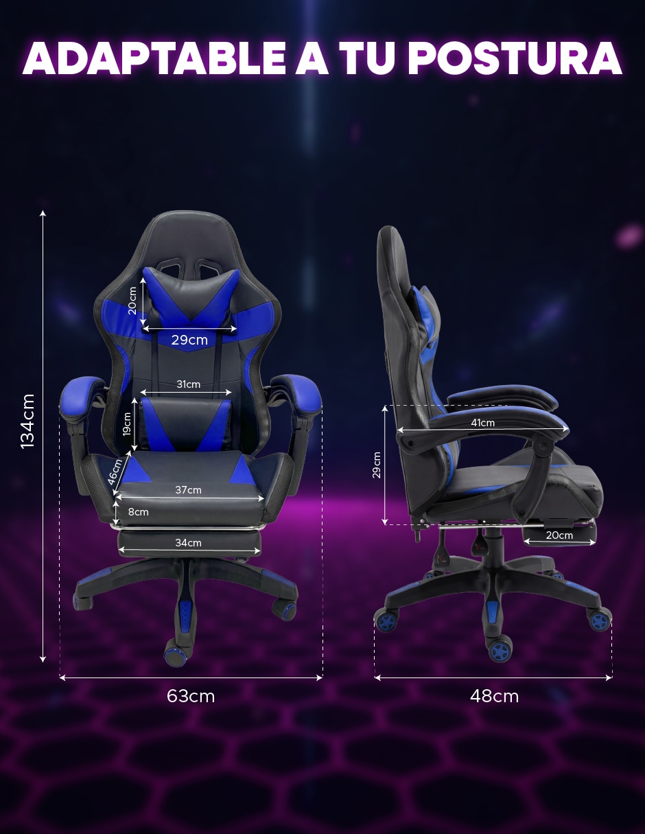 Silla gamer lumina 2 8