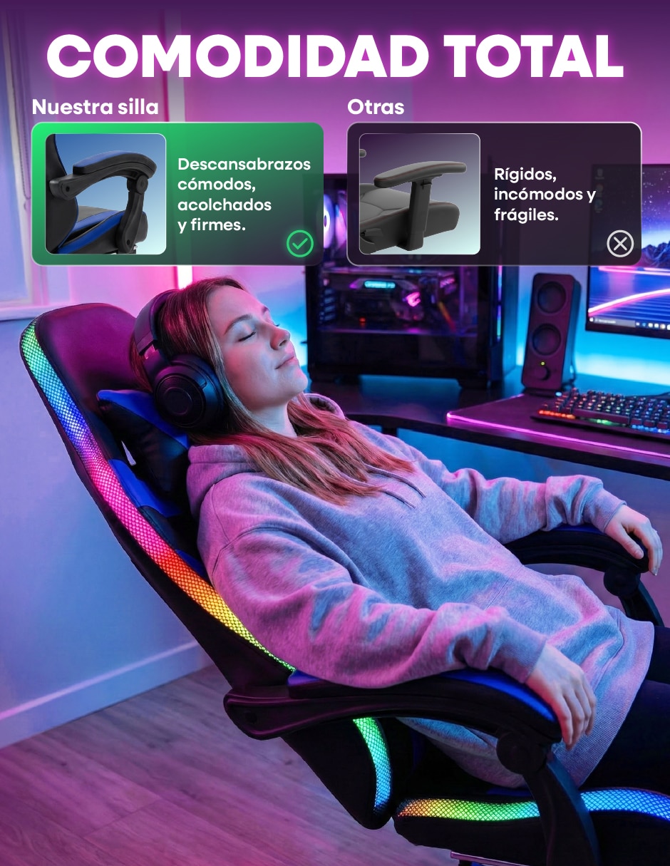 Silla gamer lumina 2 3