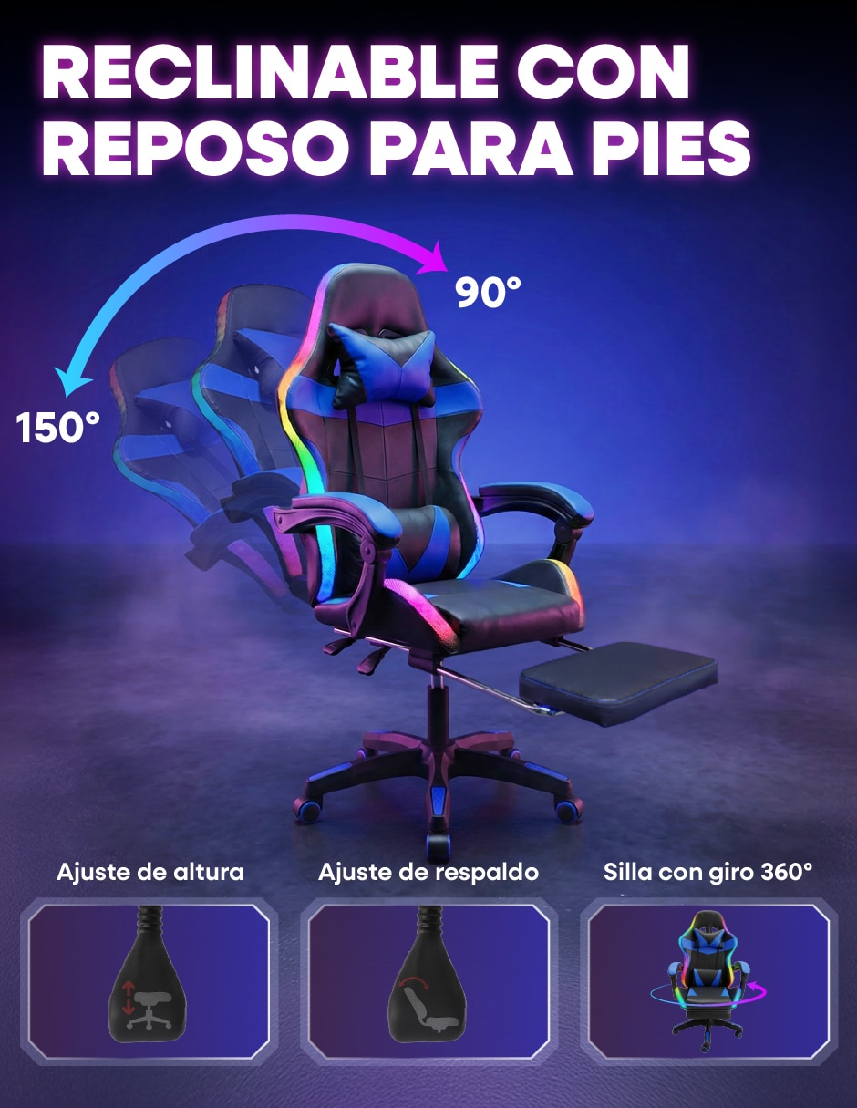 Silla gamer lumina 2 4