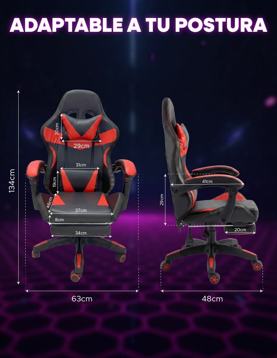 Silla gamer lumina 2 7
