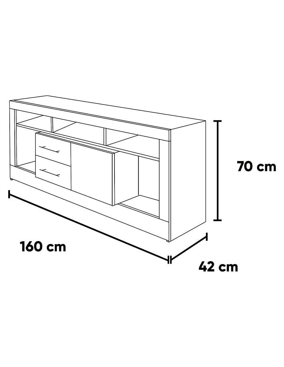 Mueble de TV armable de MDF 5