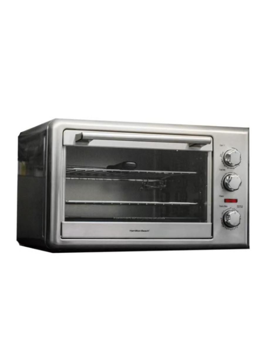HORNO ELÉCTRICO H1103 HAMILT, PLATEADO 1