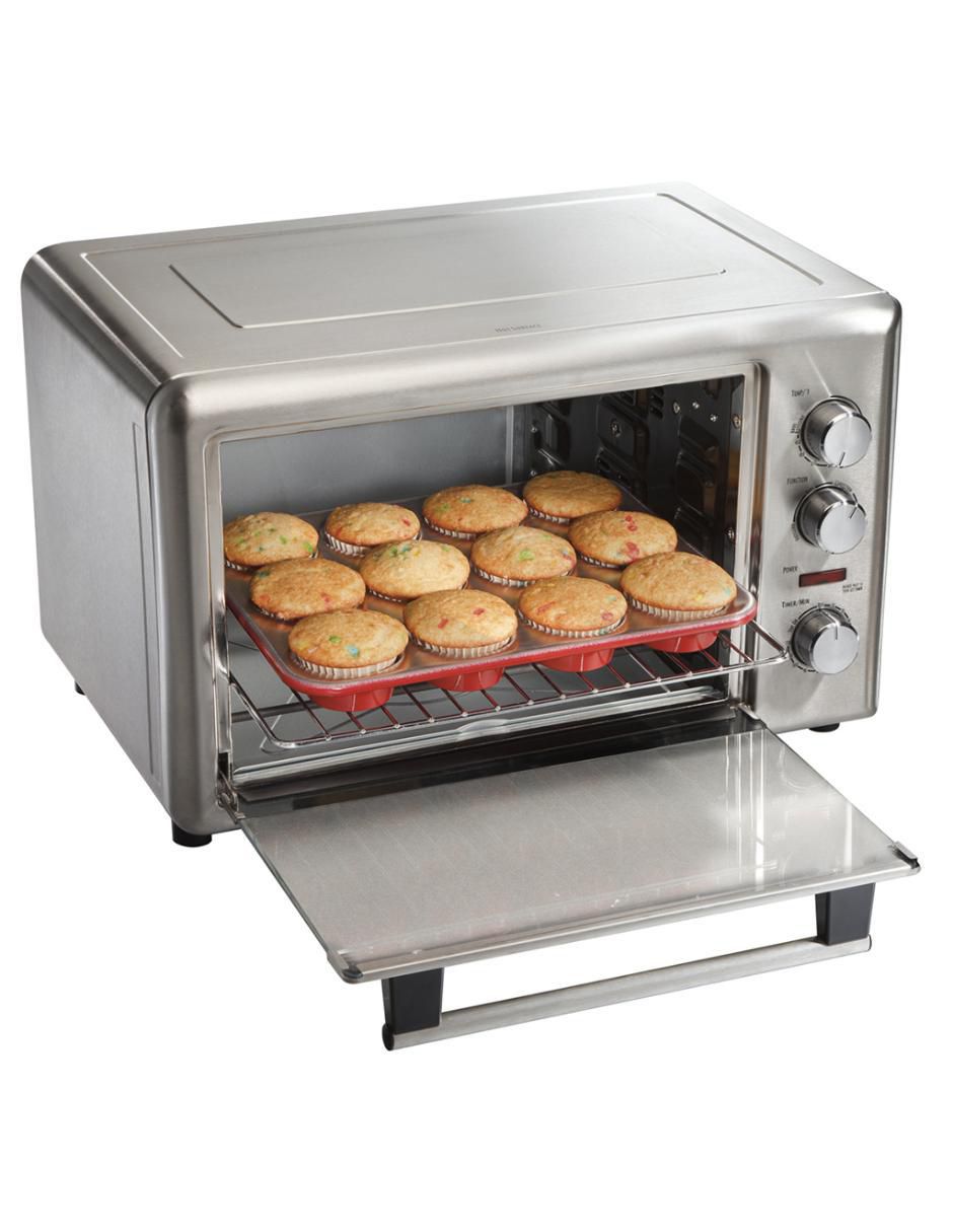 HORNO ELÉCTRICO H1103 HAMILT, PLATEADO HORNO ELÉCTRICO H1103 HAMILT, PLATEADO