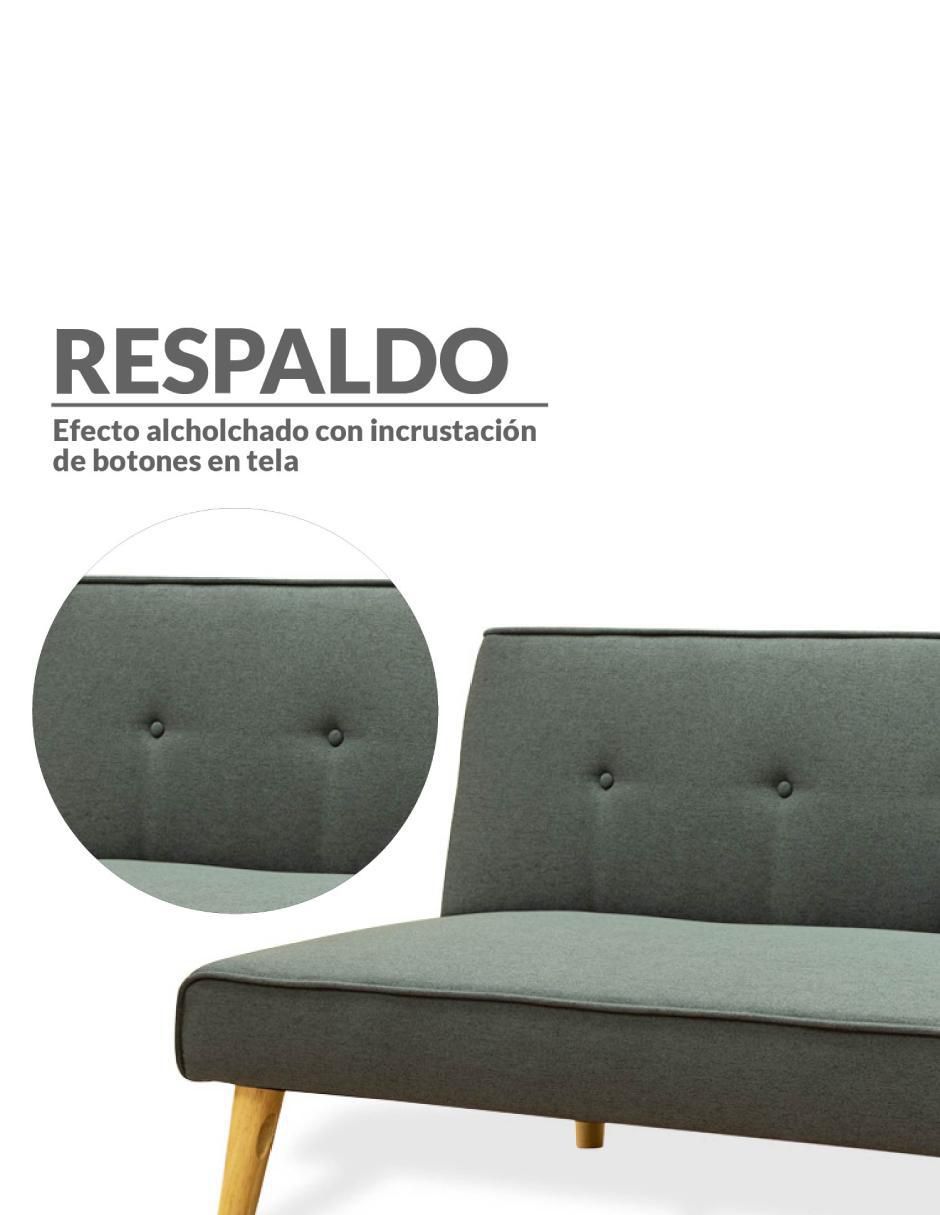 Sofá cama armable de lino 4