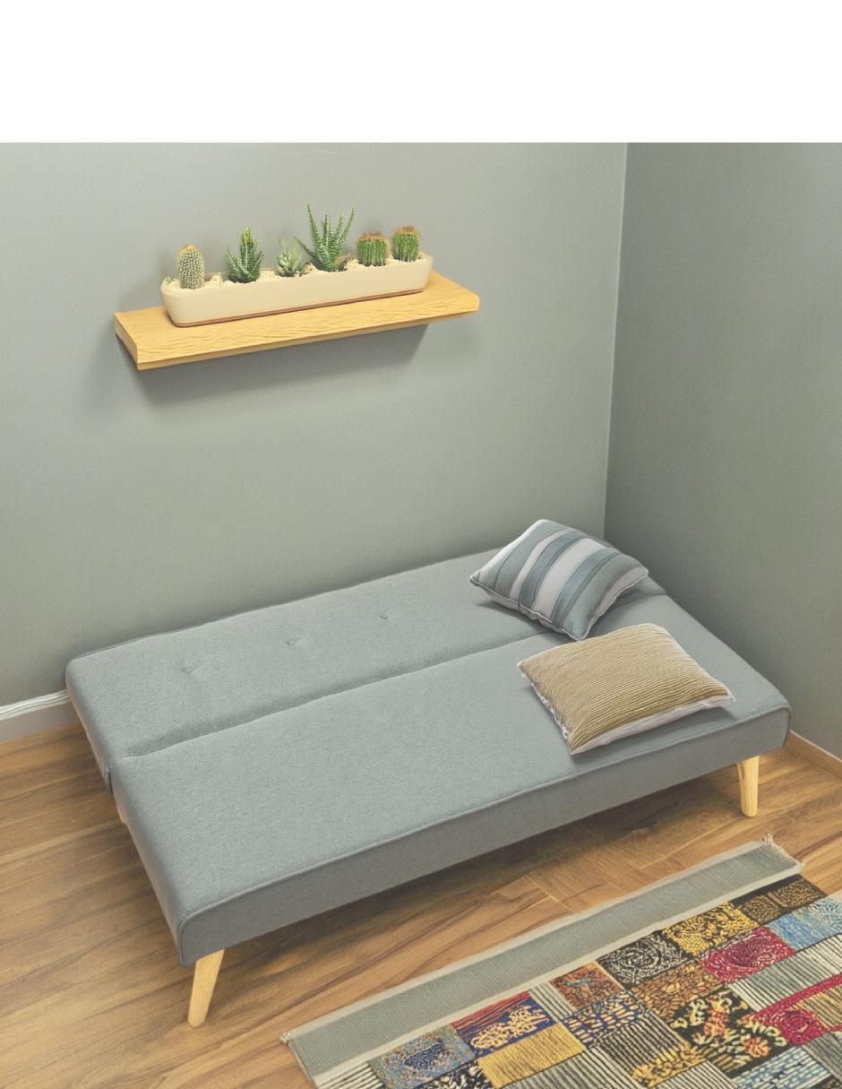 Sofá cama armable de lino 8