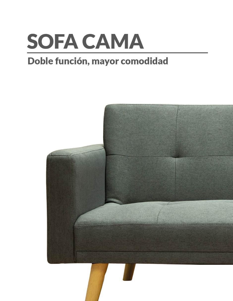 Sofá cama armable de lino 2