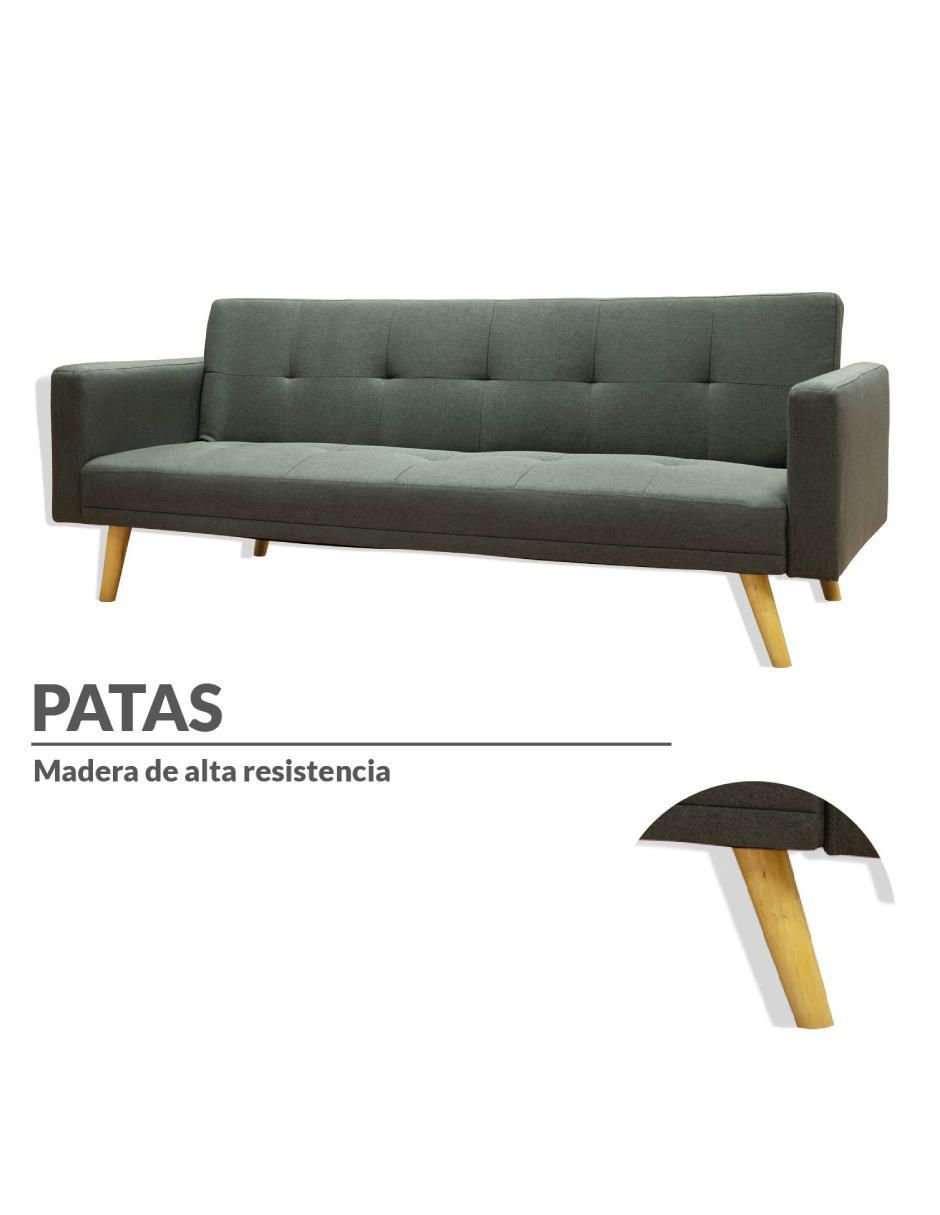 Sofá cama armable de lino 3