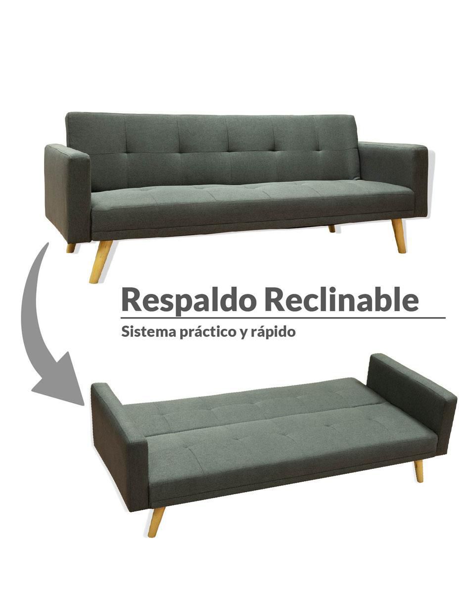Sofá cama armable de lino 4
