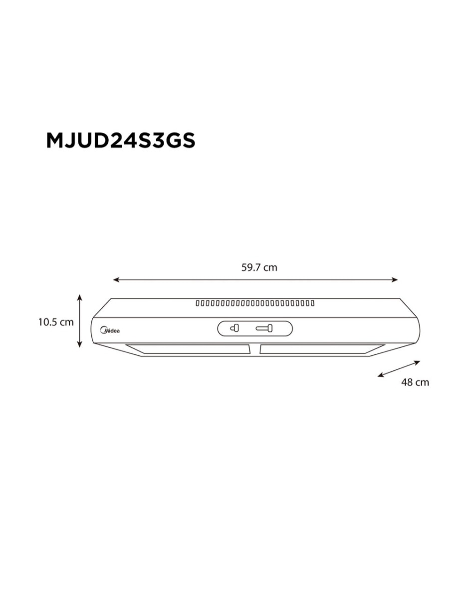 Campana de pared MJUD24S3GS de acero 6