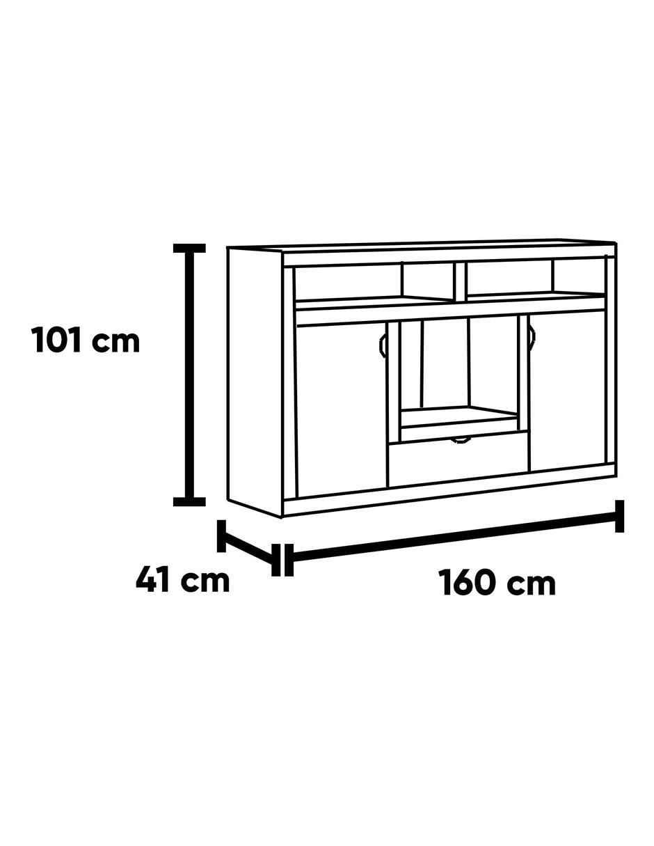 Mueble de TV armable Denver de MDF 5