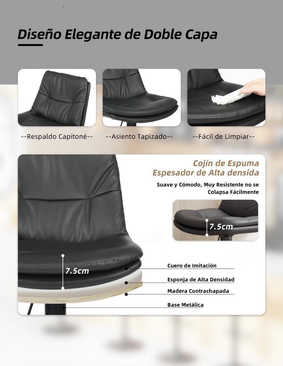 Banco Hober Pu Black 6