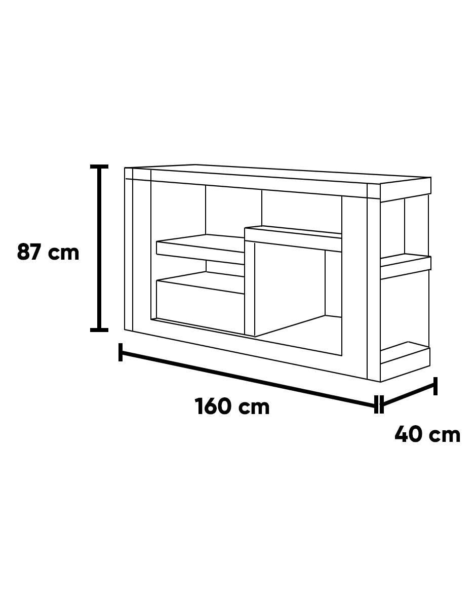 Mueble de TV armable de MDF 5