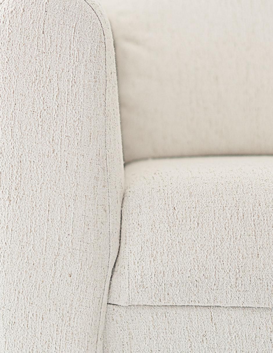 Mecedora con taburete Mueble Mom de poliéster