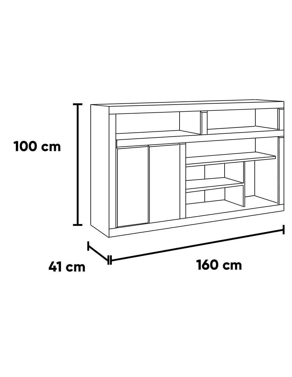 Mueble de TV armable Regina de MDF 5