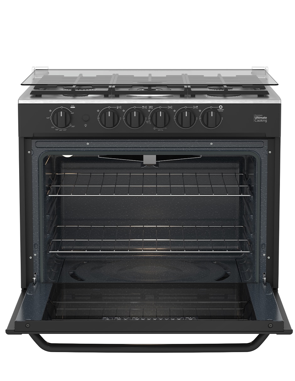 Estufa empotrable a gas lp Mabe 79.20 cm XOC80800CBSCMPU8 de 5 quemadores