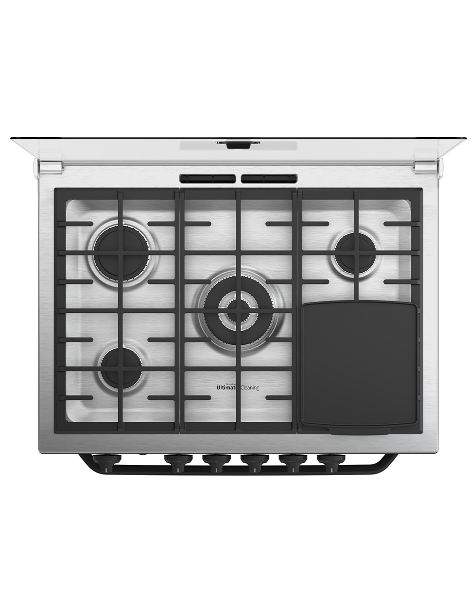 Estufa empotrable a gas lp Mabe 79.20 cm XOC80800CBSCMPU8 de 5 quemadores