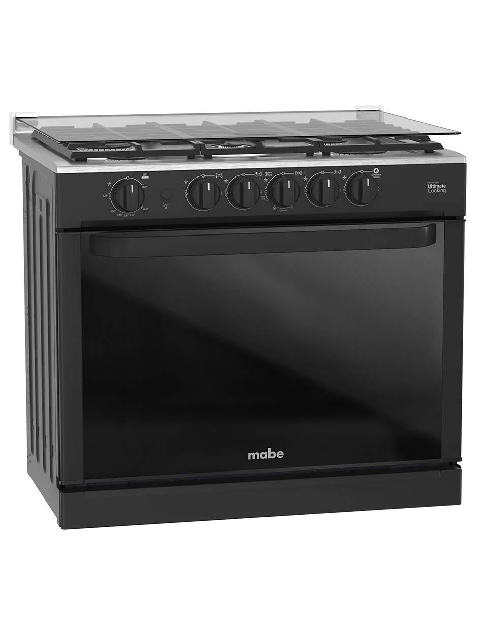 Estufa empotrable a gas lp Mabe 79.20 cm XOC80800CBSCMPU8 de 5 quemadores