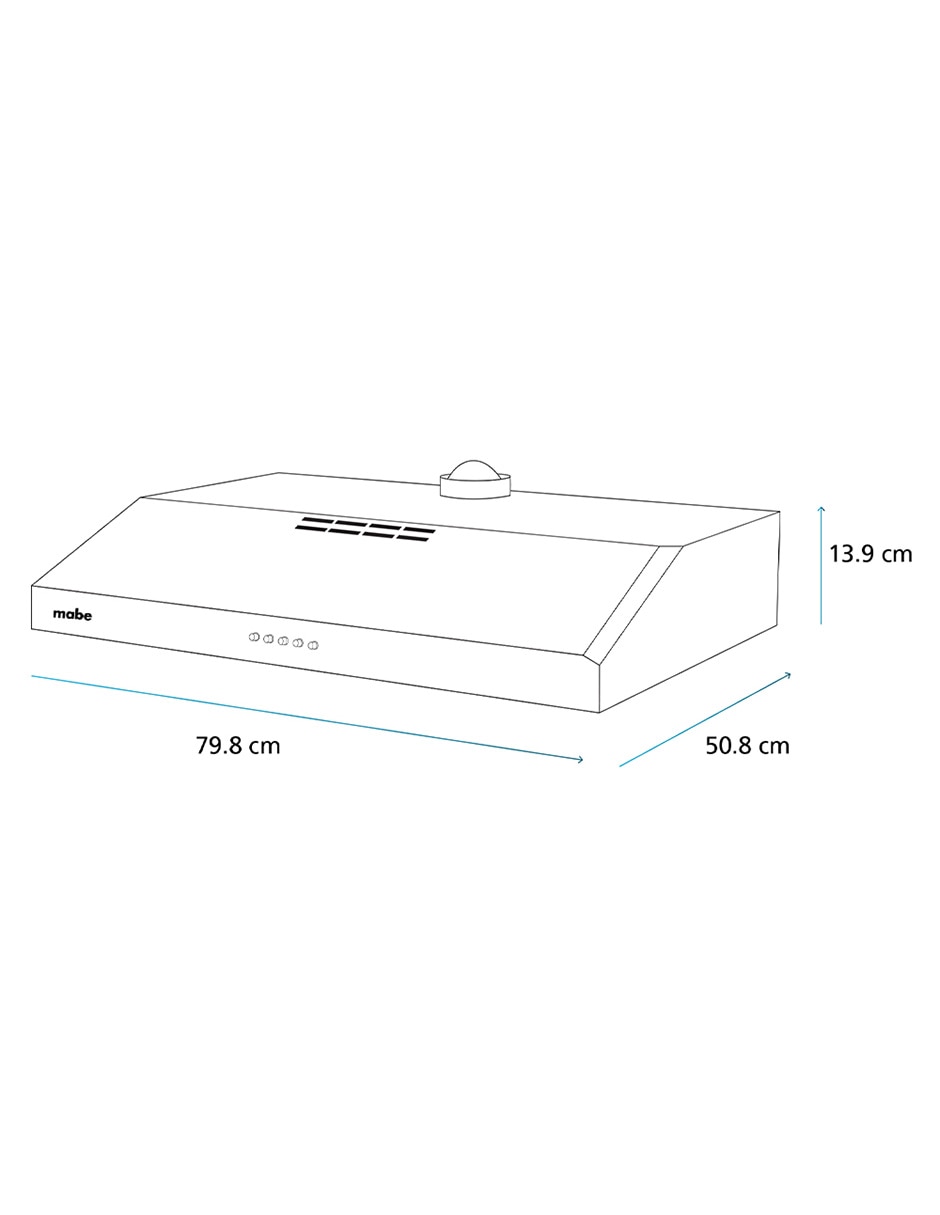 Estufa empotrable a gas lp Mabe 79.20 cm XOC80800CBSCMPU8 de 5 quemadores