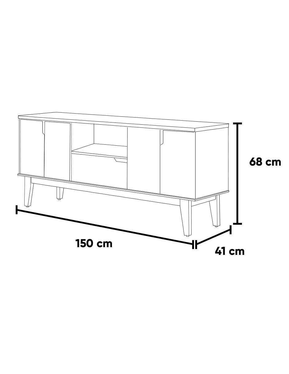 Mueble de TV armable de MDF 5