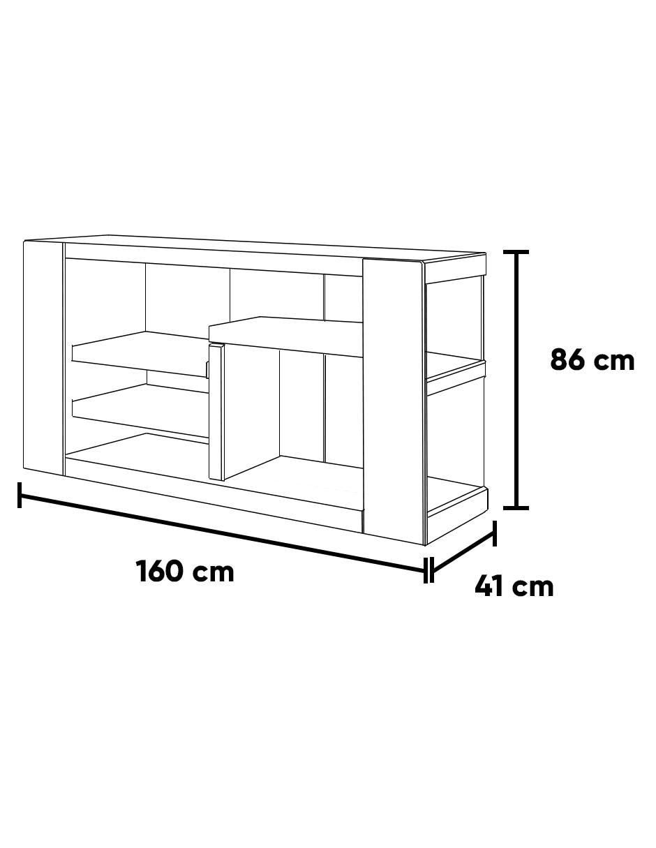 Mueble de TV armable de MDF 5