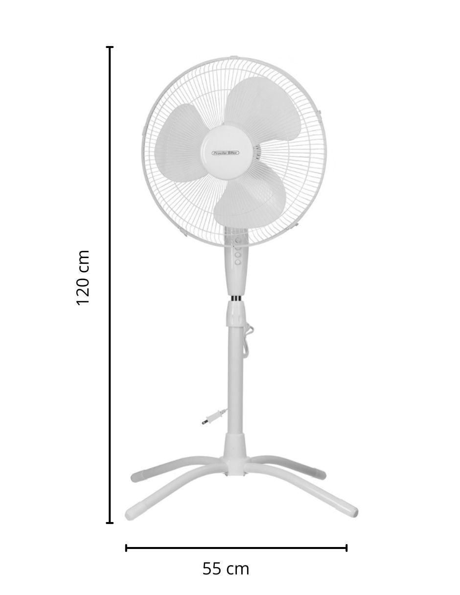 VENTILADOR DE PEDESTAL PS212B , BLANCOS 6