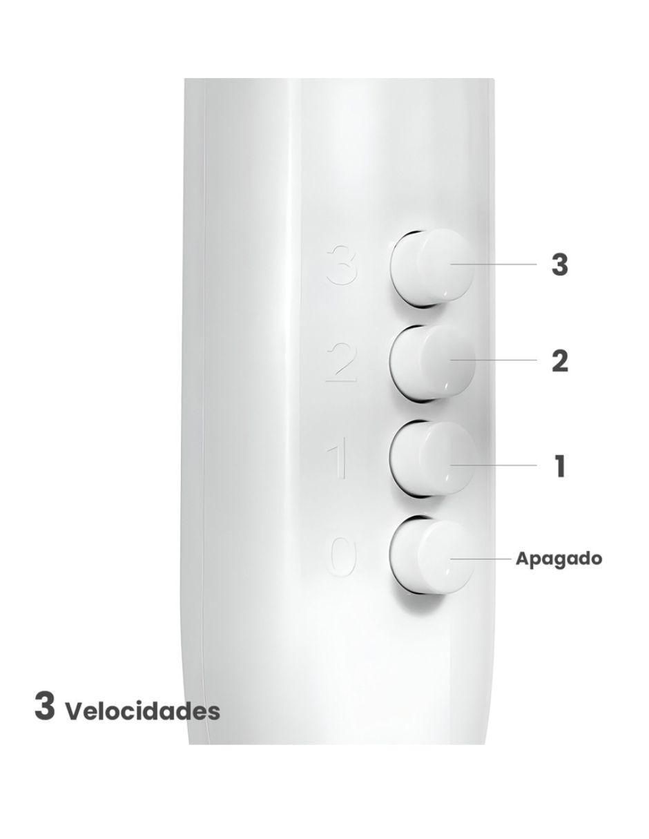 VENTILADOR DE PEDESTAL PS212B , BLANCOS 4