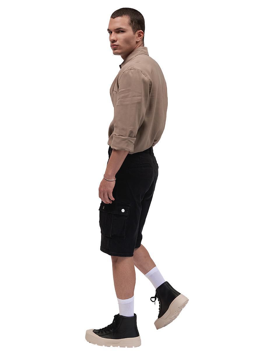 Bermuda de mezclilla para hombre