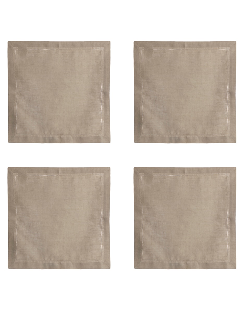 Set servilleta Tulum de lino 4 piezas Set servilleta Tulum de lino 4 piezas