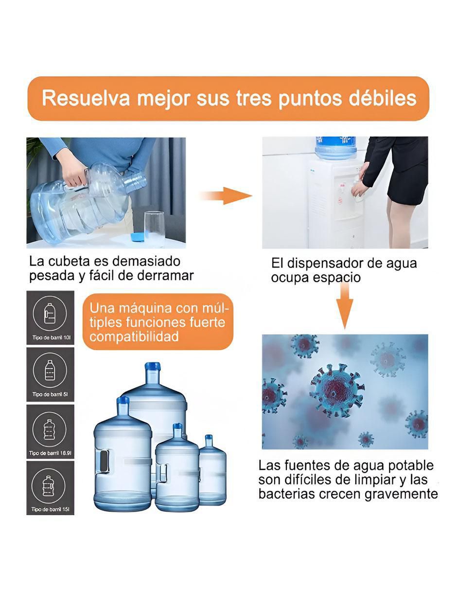 DISPENSADOR DE AGUA ELÉC W464ND, NEGRO 3