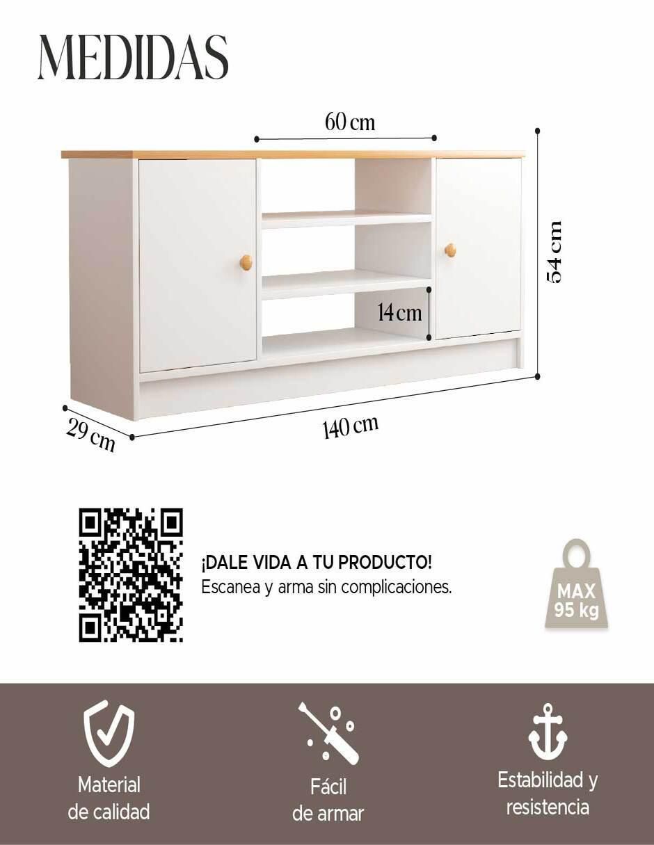 Mueble de TV armable de MDF 8