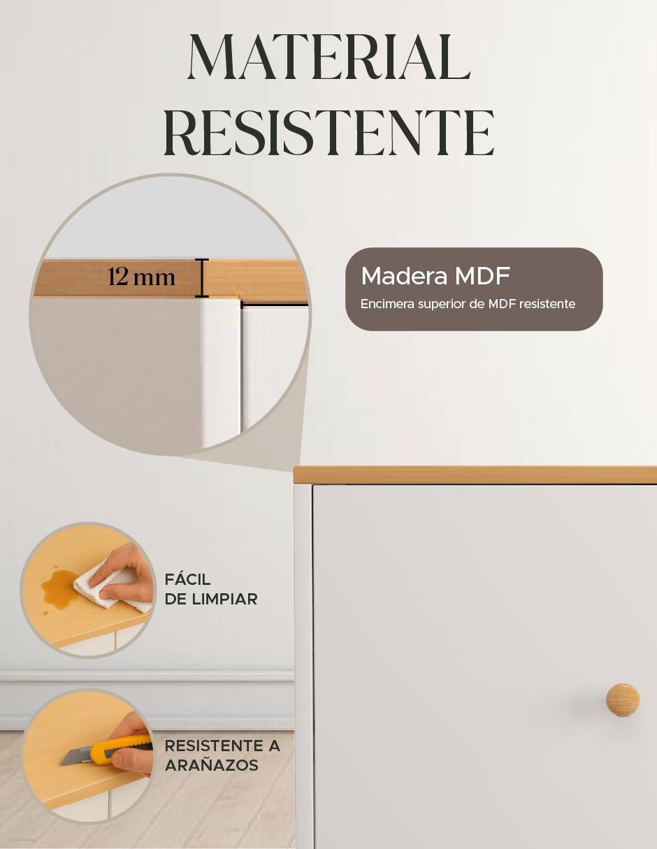 Mueble de TV armable de MDF 6