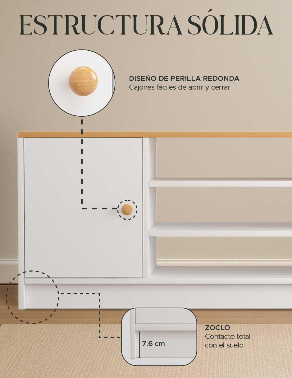 Mueble de TV armable de MDF 5