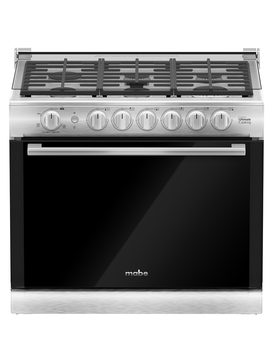 Combo estufa empotrable a gas lp 80 cm XOC80750CMPUV80 de 6 quemadores + campana Combo estufa empotrable a gas lp 80 cm XOC80750CMPUV80 de 6 quemadores + campana