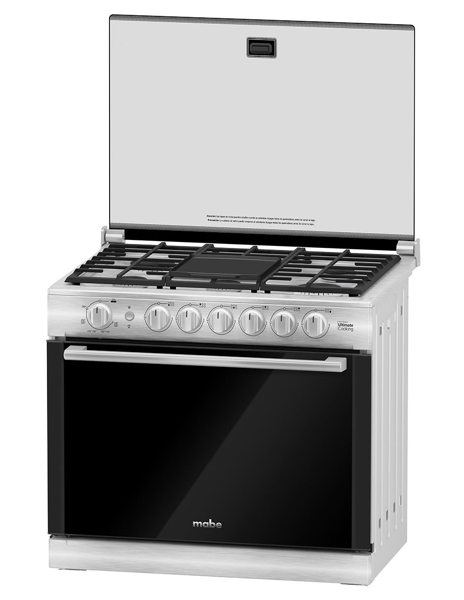 Combo estufa empotrable a gas lp 80 cm XOC80750CMPUV80 de 6 quemadores + campana 11