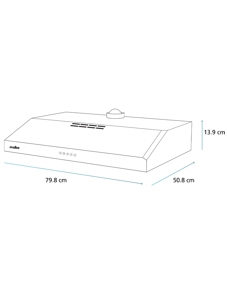 Combo estufa empotrable a gas lp 80 cm XOC80750CMPUV80 de 6 quemadores + campana 15