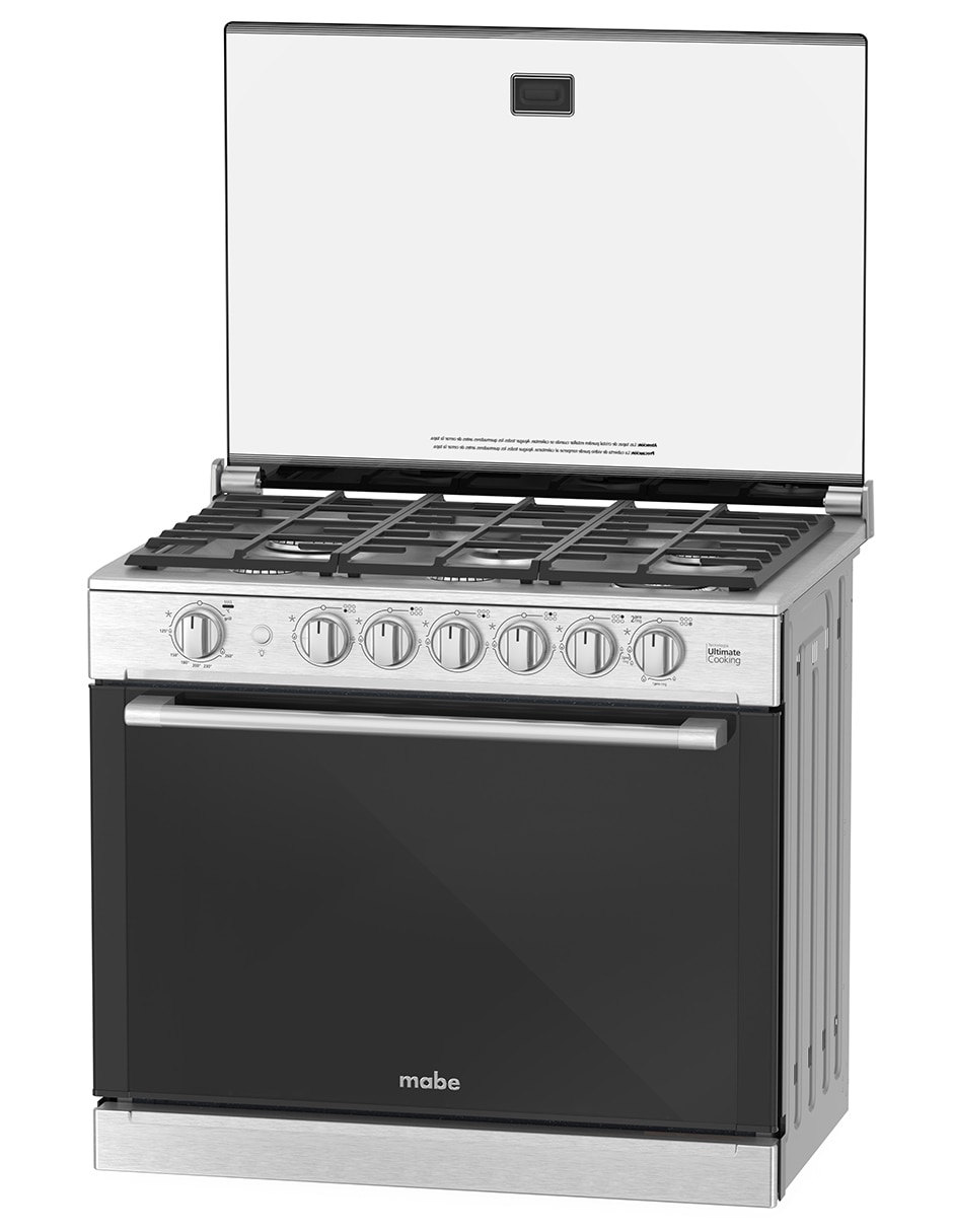 Combo estufa empotrable a gas lp 79.20 cm XOC80802CMPUV80 de 6 quemadores + campana 13
