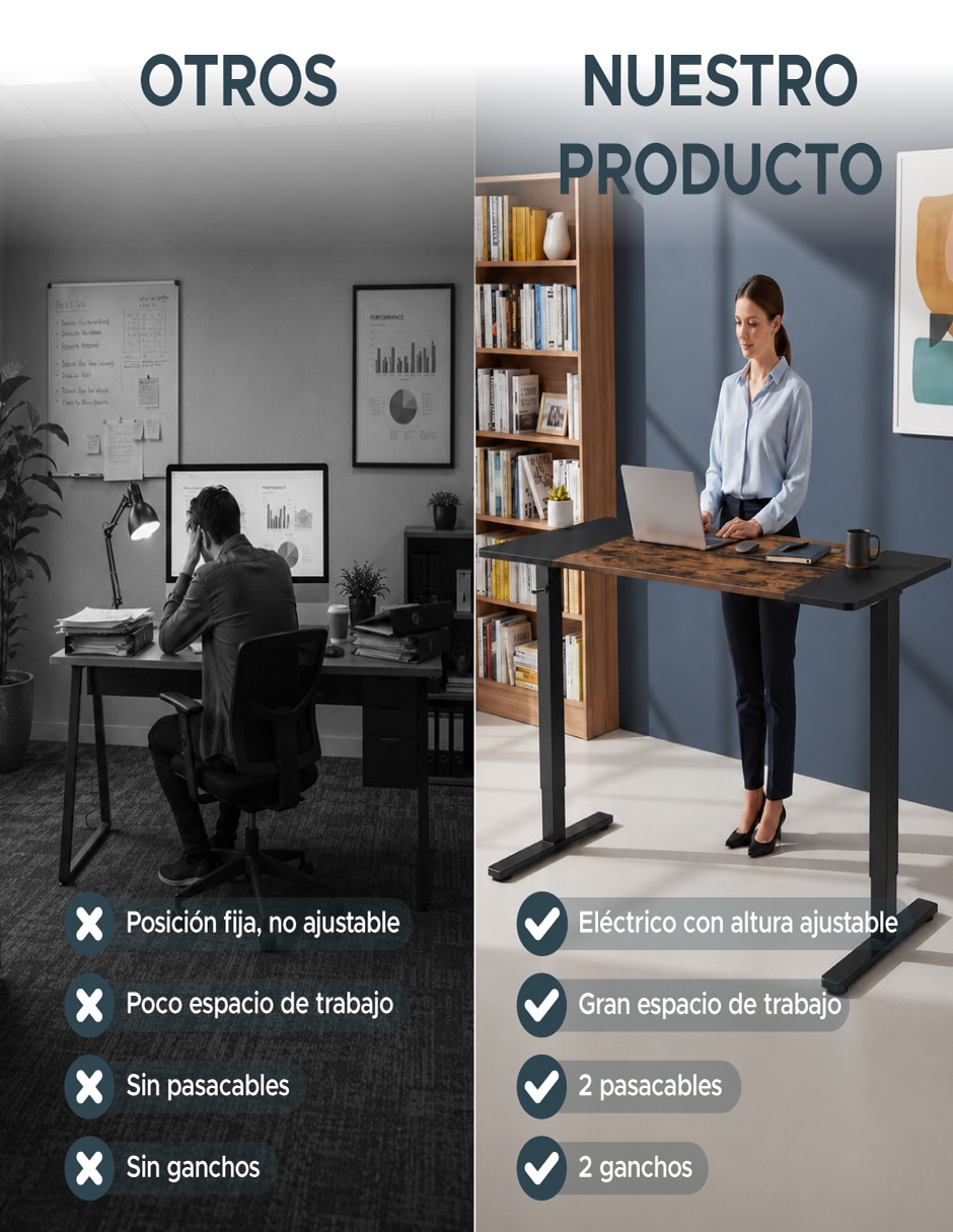 Escritorio Titano de madera