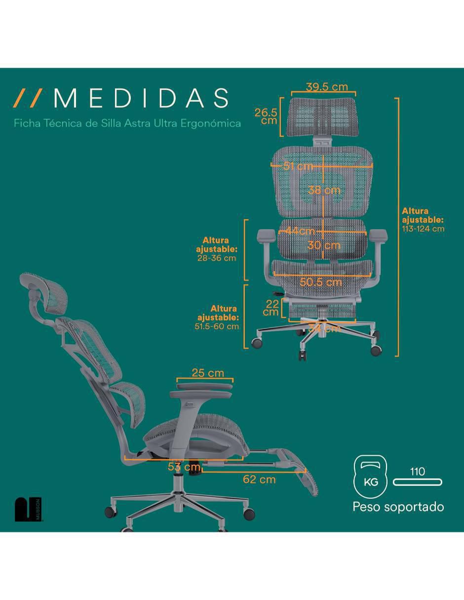 Silla escritorio Astra Mubson