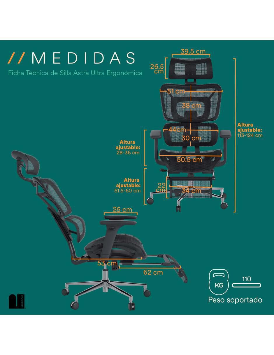 Silla escritorio Astra 8