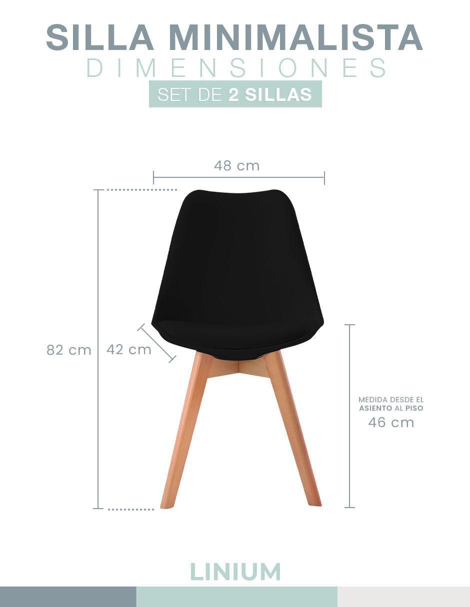 Juego de sillas 2 piezas Tulip 8